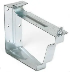 29022 Amerimax Home Products Snap Lok Fascia Bracket Mill Finish Galvanized Steel 5- Inch 2-pc