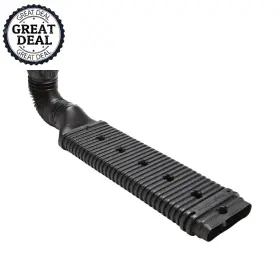 Amerimax Home Products 313039870828 Stealth Flow 43 Inch Black Vinyl Low Profile Downspout Extension Kit Durable Resin