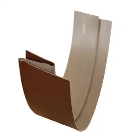 Amerimax Home Products 313045072070 5 Inch Royal Brown Half-round Aluminum Slip Joint Connector