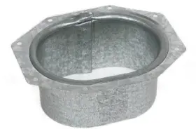 33051 Amerimax Home Products C-style Gutter Outlet White Galvanized Steel 2 X 3- Inch