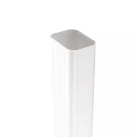 Amerimax Home Products 445014574506 2 Inch X 3 10 Ft. White Vinyl Downspout