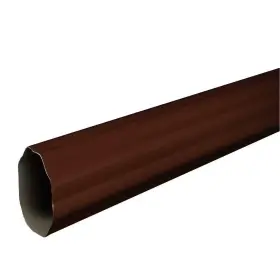 Amerimax Home Products 445017120168 3 Inch X 10 Ft. Royal Brown Steel Corrugated Round Downspout