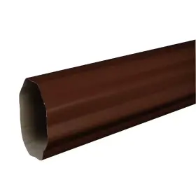 Amerimax Home Products 445030758768 4 Inch X 10 Ft Royal Brown Aluminum Corrugated Round Downspout
