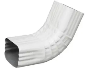 47264 Amerimax Home Products 10 Pack Gutter Front Elbow Style A 75 Degree White Aluminum 3 X 4- Inch