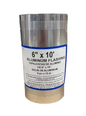 68306 Amerimax Home Products Flashing Mill Finish Aluminum 6- Inch X 10-ft. - Quantity 1 Full Roll New