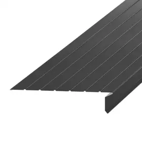 Amerimax Home Products 744759194268 F8 Open Face X 10 Ft. Black Aluminum Hemmed Drip Edge Flashing