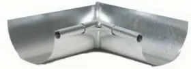 Lis265 Amerimax Home Products Gutter Half Round Mitre Inside Galvanized 5- Inch -lis265