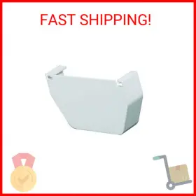 T0511 Amerimax Home Products Gutter End Cap Contemporary Vinyl White 5- Inch -t0511