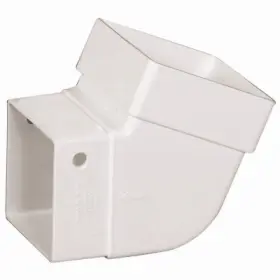 T0525 Amerimax Home Products 20 Pack Gutter Elbow Contemporary Square Vinyl White 2- Inch