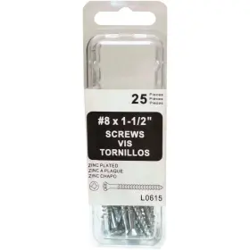 L0615 Amerimax 1.5 Inch Zinc Coated Galvanized Screw 25-pack