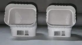 M0727 Amerimax Lot Of 2 Traditional Front Elbow A Vinyl White 3 Inch X 4