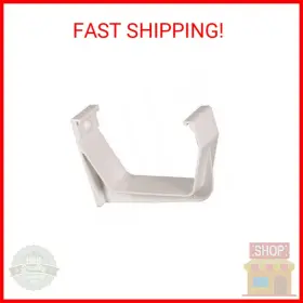 T0519 Amerimax Exterior Gutter Hook Contemporary Vinyl White 5- Inch A