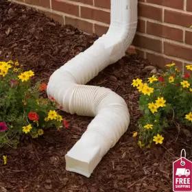Amerimax85010 Amerimaxhome85010 Expandable 25-55 Flex Drain Downspout Extension Rain Pipe Spout Flexible Gutter