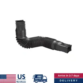 85015 Amerimaxhome85015 Expandable Flex Drain Downspout Extension 25-55 Rain Pipe Spout Gutter Black