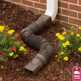Amerimax85019 Amerimaxhome85019 Expandable 25-55 Flex Drain Downspout Extension Rain Pipe Spout Flexible Gutter
