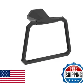 B09qc4dxvv Amerock Bh36042 St. Vincent 5-9/16 Wall Mounted Towel Ring - Matte Black