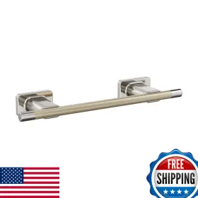B0dlkc93vp Amerock Esquire Polished Nickel/golden Champagne 9 Inch 229mm Towel Bar