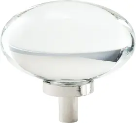 Bp36651cpn Amerock Cabinet Knob Clear/polished Nickel Oval