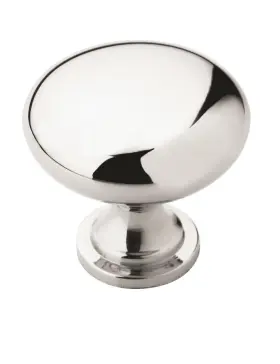 Bp5300526 Amerock Cabinet Knob Polished 1-1/4 Inch 32mm Diameter Chrome