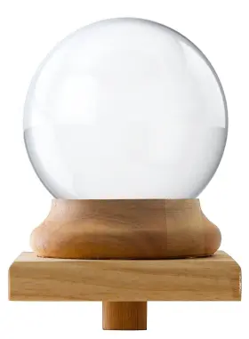 Amlong Crystal 816002024599 Newel Post Cap Finial - Ball 150mm 6 Inch Diameter