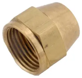 754014-05 Anderson Metals 10 Pack - Brass Short Flare Nut 5/16 Inch
