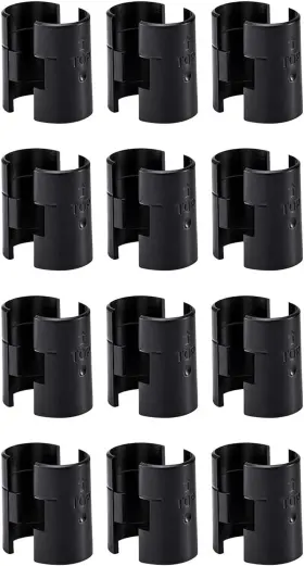 Anphsin 445018391376 24 Pcs Wire Shelf Clips For 3/4 Inch Post - 12 Pairs Of Rack Lock Clip Replacem