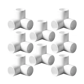 Aww-123102510 Anptght 1-1/2 Inch Tee Pvc Fitting 3 Way Elbow Connector Furniture Grade 90 Degree El