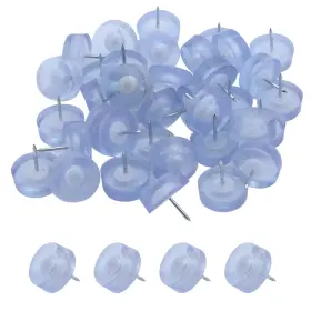Az18090411 Antrader 1 Inch X 2/5 Anti-slip Round Shape Nail-on Furniture Rubber Feet Pad He