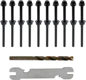 Hjl20240213 Antrader Black Cable Railing Kit Hand Swage Threaded Stud Tensioner For