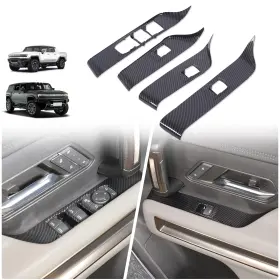 20250109forhummerev002 Aotumcer Interior Car Door Window Lift Switch Panel Cover Trim Compatible Wit