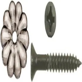 012-rtwr100 Ap Products 1010.1000 White Rosettes With Screw #6 Pack