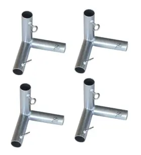 77289 Apex Flat Roof Fitting Connector 1 Inch F3 Galvanized Carbon Steel 4-pack