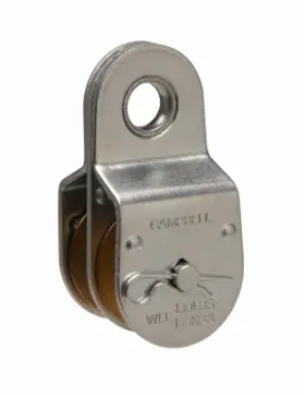 T7550421 Apex Pulley Fixed Eye Double Sheave Heavy-duty Steel 1.5- Inch -