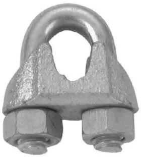 T7670489 Apex Tools Group Llc 5 Pack - Galvanized Wire Rope Clip 5/8- Inch -t7670489