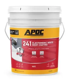 Ap-2415 Apoc Ap-241 Series Elastomeric Roof Coating White 4.75 Gal