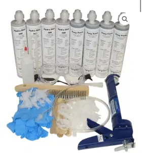 At-2w543214 Applied Technologies 20ft Fast Set Concrete Foundation Crack Leak Repair Kit Stop Leaks In Basement