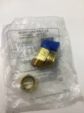 P-06306 Aquaflo E-z Turn Ball Valve Angle Stop 5/8 Inch Od Comp X 3/4 Mght