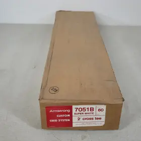 7051b Armstrong White 2ft Ceiling Cross Tee Grid System Box Of 60 Pieces Two Feet