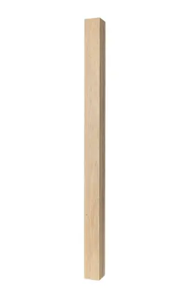 Ascension Stair Parts 084282479433 300 Blank Newel 3 X 48 Simple Modern Design White