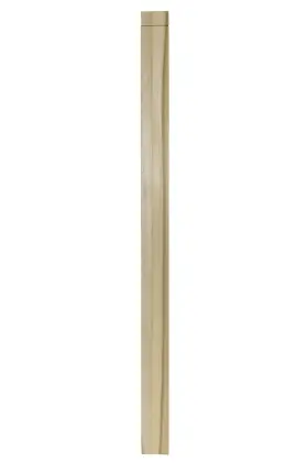 350n Ascension Stair Parts - Notched Newel 3 1/2 Inch X 48 Clean Routed Design Poplar
