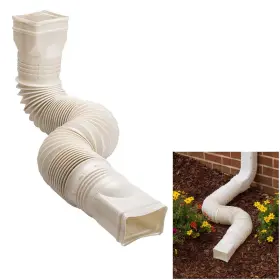 Fd-850-14-st Askoll Wholesaleplumbing Supply Limestone Flexible Downspout Extension Gutter