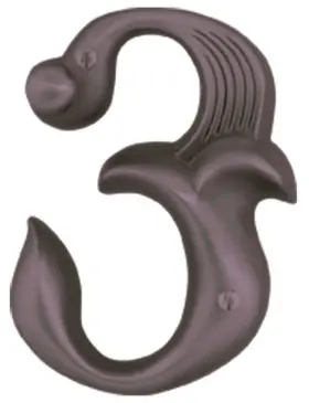 An3-o Atlas Homewares An3 Bronze Alhambra Address Number 3