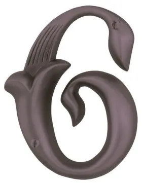 An6-o Atlas Homewares An6 Bronze Alhambra Address Number 6