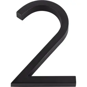 Avn2-l-bl Atlas Homewares Avn2-l Modern Avalon 6 Inch Tall Address House - Black