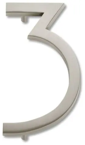 Avn3-brn Atlas Homewares Avn3 Modern Avalon Address Number 3