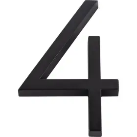 Avn4-l-bl Atlas Homewares Avn4-l Modern Avalon 6 Inch Tall Address House - Black