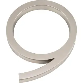 Avn9-l-brn Atlas Homewares Avn9-l Modern Avalon 6 Inch Tall Address House - Nickel