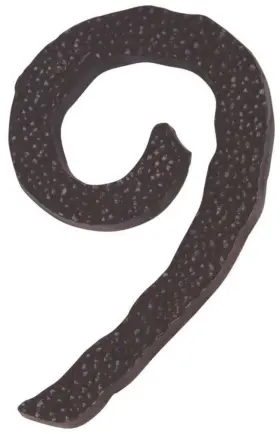 Hn9l-o Atlas Homewares Hn9l Bronze Jagged Hammered Address Number 9