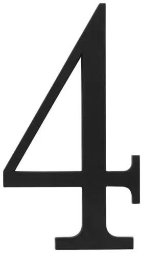 Trn4-bl Atlas Homewares Trn4 Black Traditionalist Address Number 4