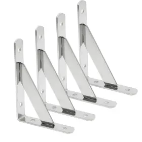 Augiimor-21727-20 Augiimor 4pcs Stainless Steel Shelf Bracket 4 X 3 Inch Solid Heavy Duty